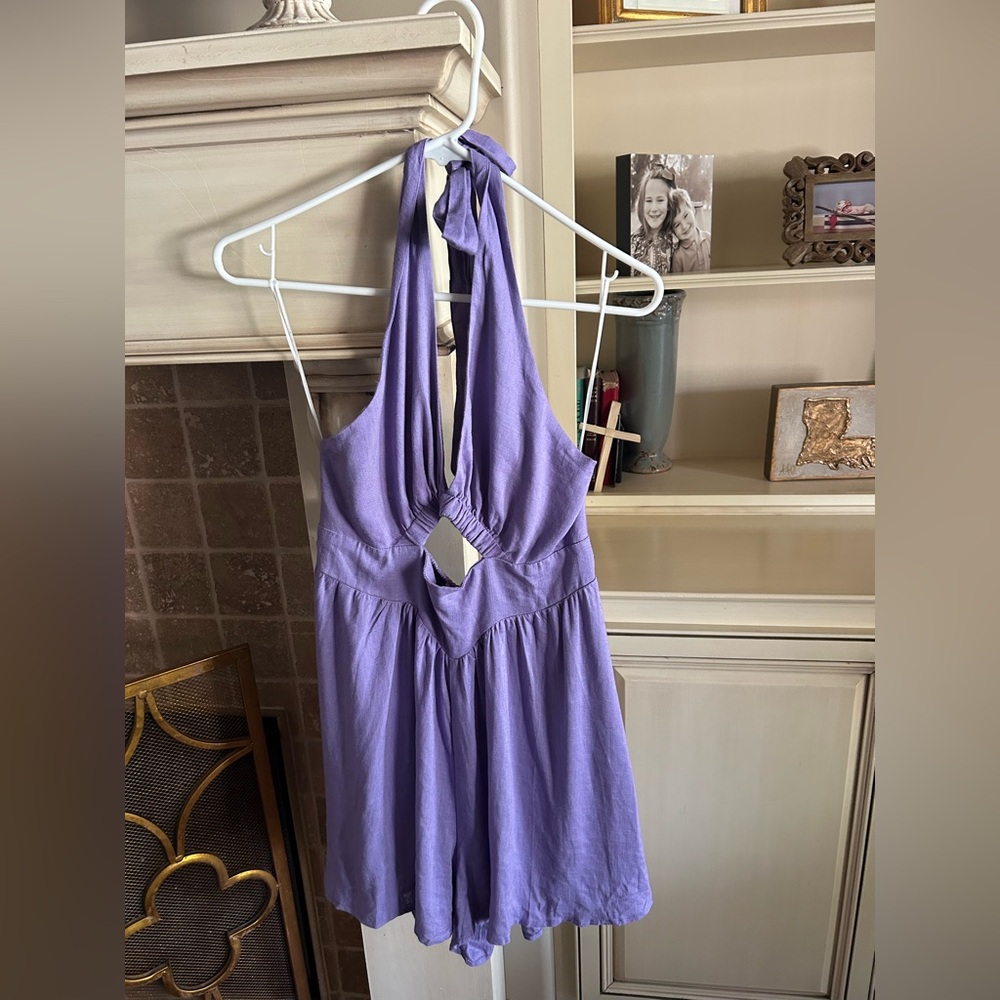 Hello Molly Lilac Halter Romper